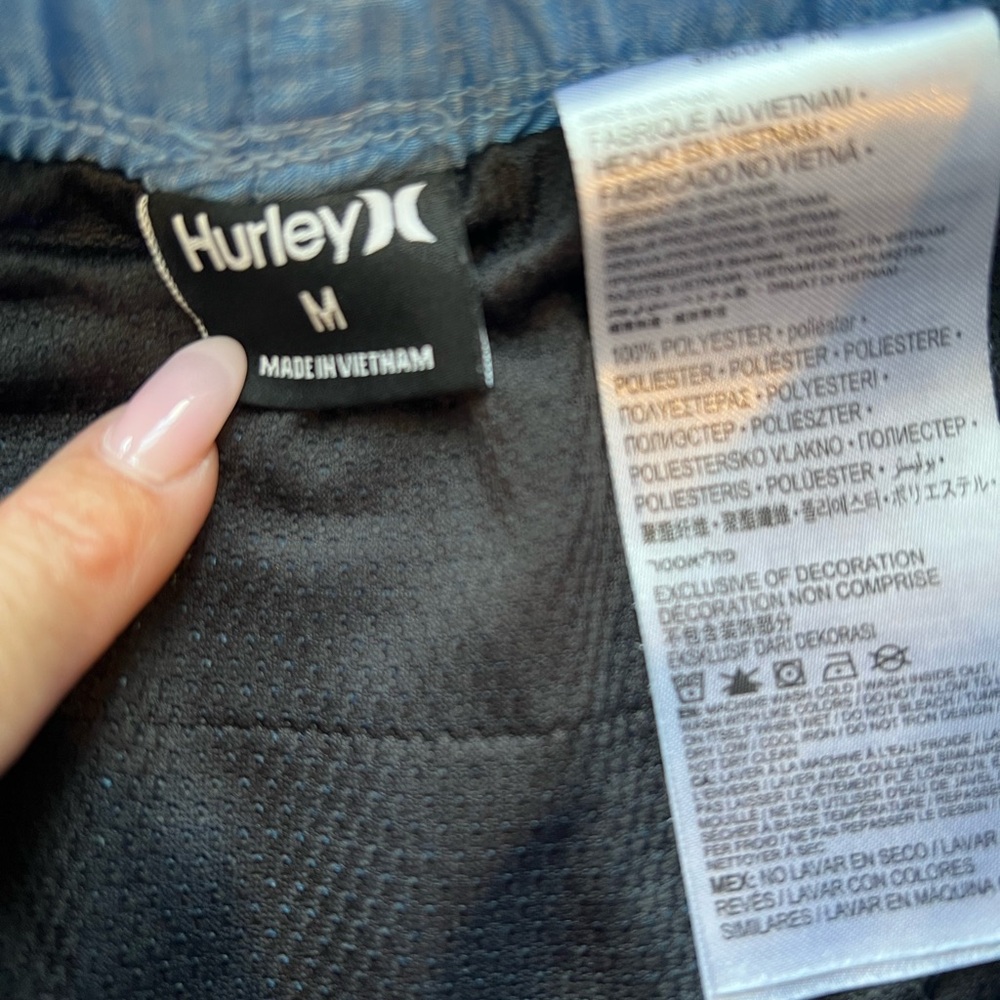 Hurley Boys Blue Board Shorts/ Swim Shorts - Picture 3 of 4